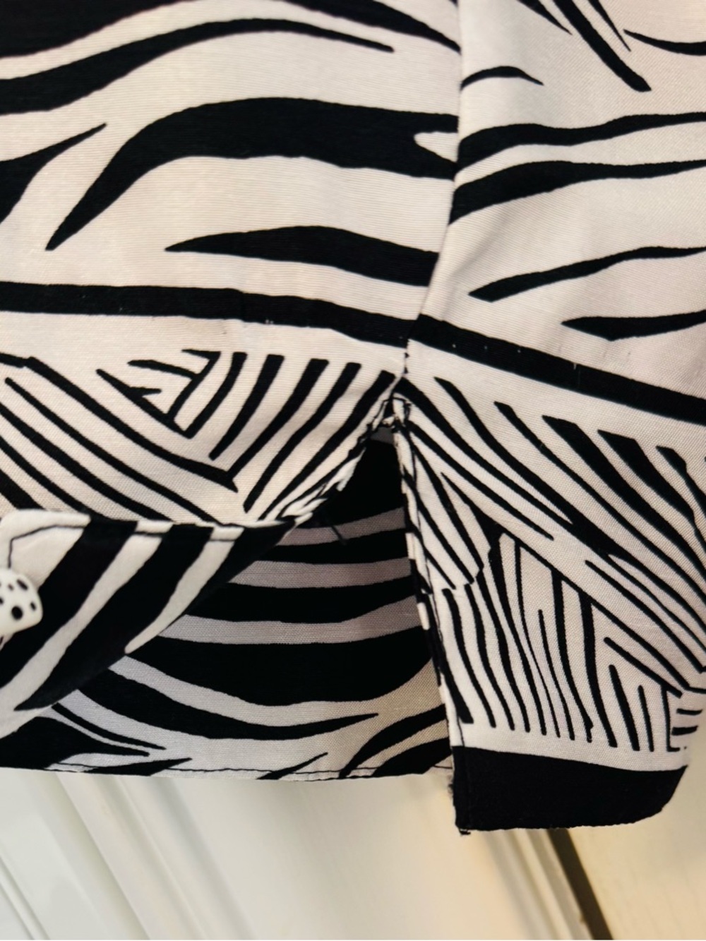 TanJay Women’s Zebra-Print Black & White Open Front Jacket Plus Size 18 NWOT - Picture 7 of 13
